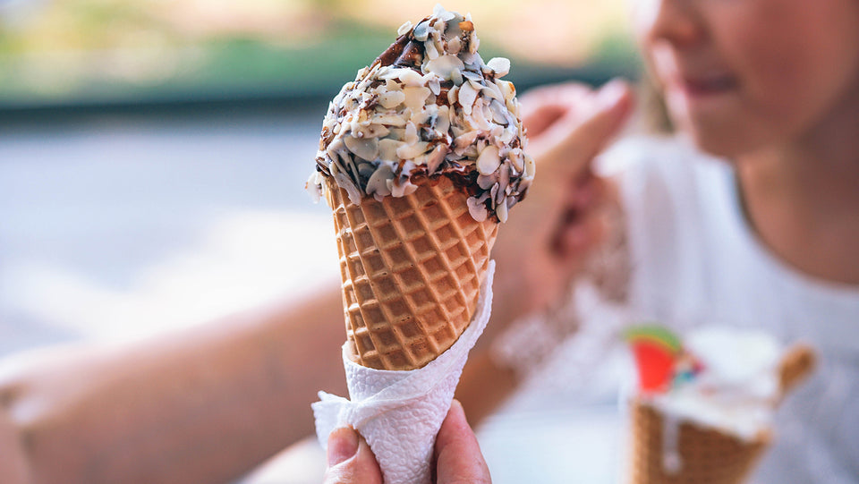Chocolate cone ice cream